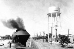 Cyrus K Holliday locomotive pulled commemorative Santa Fe Train into Garland