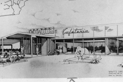 Garland Wyatt's Cafeteria Avenue D and South Garland Ave. Designed by Dan M. Daniel, architect