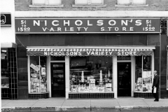 Nicholson's Variety Store 113 N. Sixth St.