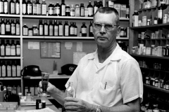 George Bowles, Interior of Bowles Rx Shop (9th St or across from Garland High school).