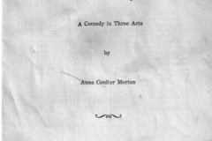 Program from the 1942 GHS Senior Play "Don't Take My Penny"