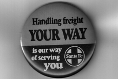 Santa Fe Railroad Advertising Pin