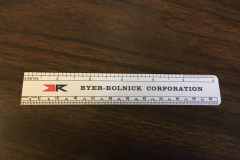 Byer-Rolnick Corporation hat measure/ruler.