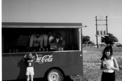 Coca-Cola stand at Garland Heliport  Jupiter Road and Grader St
