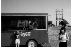 Coca-Cola stand at Garland Heliport  Jupiter Road and Grader St