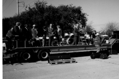 Band at opening ceremony - Garland Heliport, Jupiter Road and Grader St Band at opening ceremony - Garland Heliport, Jupiter Road and Grader St  Dignitaries and band at opening ceremony - Garland Heliport Opening ceremony at Garland Heliport, Jupiter Road and Grader St