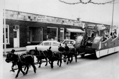 1960's Christmas Parade float on Downtown Square