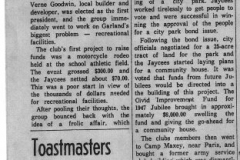 Central Park - Plans for new Granger Building - old building in background circa 1962