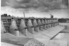 Lake Lavon, 1950's - photo of the raising of the dam?