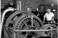 Garland Power Plant - Buck McIntire with the 1929 engine