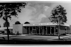 Southern Bank & Trust Company 1960's - Architect's concept drawing