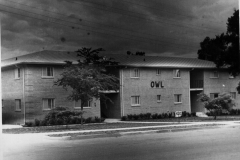 OWL apartment buildings on Avenue D across from Garland High School