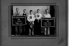 1936 State Judging contests Texas A&M - Jerseys and Dairy Cattle awards