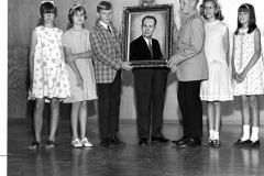 Presentation of Owen Thomason's portrait, Central Elementary Principal early 1960's