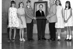Presentation of Owen Thomason's portrait, Central Elementary Principal early 1960's
