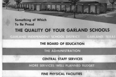 Brochure on Garland Schools including details and photos - 1960's