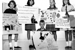 Beaver Elementary School Halloween carnival signs 1965