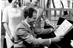Musical Gathering at the piano at the Taylor House 1960's Gathering at the piano at the Taylor House 1960's