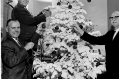 Decorating the Christmas tree at City Hall 1960's