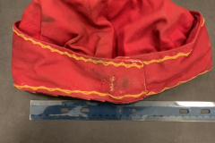 "Independent Order of Odd Fellows. Red ceremonial hat.