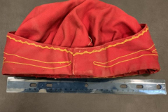 "Independent Order of Odd Fellows. Red ceremonial hat.