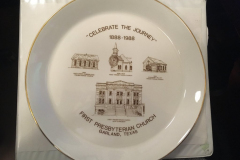 First Presbyterian Church 1988 Centennial Commemorative Plate