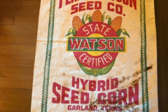 Ferris Watson Seed Co, Hybrid Seed Corn sack, 30" x 16", with original tags