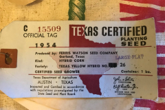 Ferris Watson Seed Co, Hybrid Seed Corn sack, 30" x 16", with original tags