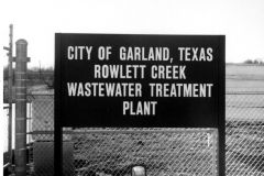 Photo - Rowlett Creek Wastewater Treatment Plant sign