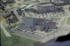 Ariel view of back of Garland Performing Arts Center