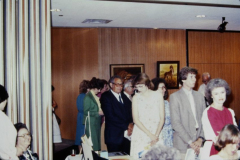 People waiting in line in the lobby of Garland Performing Arts Center Ariel view of Garland Performing Arts Center