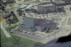 Ariel view of back of Garland Performing Arts Center