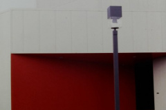 Close up near front entrance of Garland Performing Arts Center