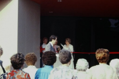 Unknown Man speaking in front of Garland Performing Arts Center