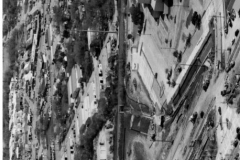 Aerial Photo of Downtown - DART station construction (Old Museum Location) 1989