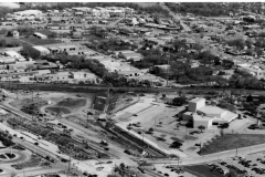 Aerial Photo of Downtown - DART station construction (Old Museum Location) 1989