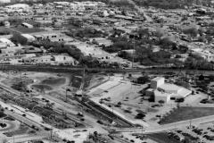 Aerial Photo of Downtown - DART station construction (Old Museum Location) 1989