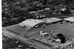Aerial Photo - Ridgewood Shopping Center NE Corner First St and Kingsley in 1989.