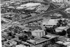 Aerial Photo - downtown Garland and Granville Arts Center 1989