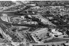 DART station construction - Ray Olinger Power Plant in background 1989
