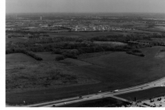 George Bush Turnpike extension 1989. Open area now home to Firewheel Town Center.