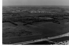 George Bush Turnpike extension 1989. Open area now home to Firewheel Town Center.
