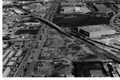 DART light rail station Forest and Jupiter 1989