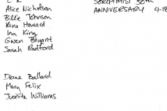 Soroptimists 50th Anniversary April 18, 2004