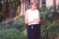 Soroptimists Event 2002 - Woman by Palms