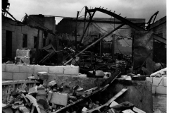 Varo fire damage from the fire that occurred April 1, 1956