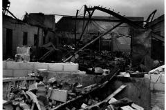 Varo fire damage from the fire that occurred April 1, 1956