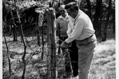 Building Fences for Gatewood Pavillion April 20, 1966