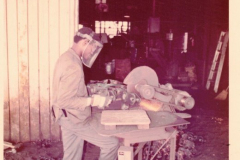 Precision employee at work