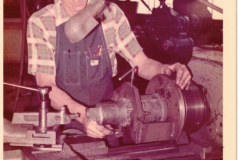 Precision employee at work